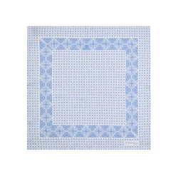 POCHETTE DA TASCHINO IN SETA STAMPATA A MANO BIANCA Microfantasia fiore