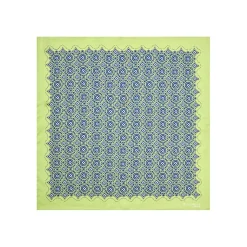 POCHETTE DA TASCHINO IN SETA STAMPATA A MANO VERDE CHIARO Macrofantasia fiore