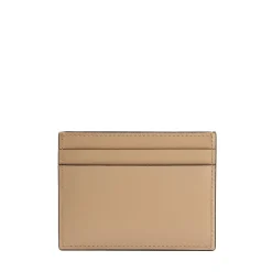 PORTACARTE DI CREDITO PICCOLO BEIGE In pelle liscia
