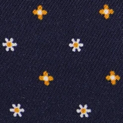 PORTACARTE DI CREDITO SETA E PELLE BLU SCURO 5 scomparti