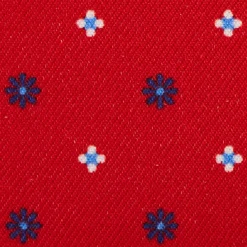 PORTACARTE DI CREDITO SETA E PELLE ROSSO 5 scomparti
