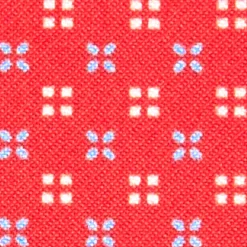 PORTACARTE DI CREDITO SETA E PELLE ROSSO 5 scomparti