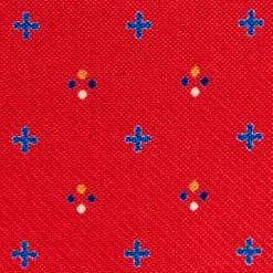 PORTACARTE PIEGHEVOLE IN SETA PELLE ROSSO 10 scomparti