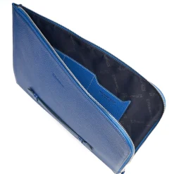 PORTADOCUMENTI BLUETTE In pelle con cinturino
