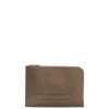 PORTADOCUMENTI TAUPE In pelle con cinturino