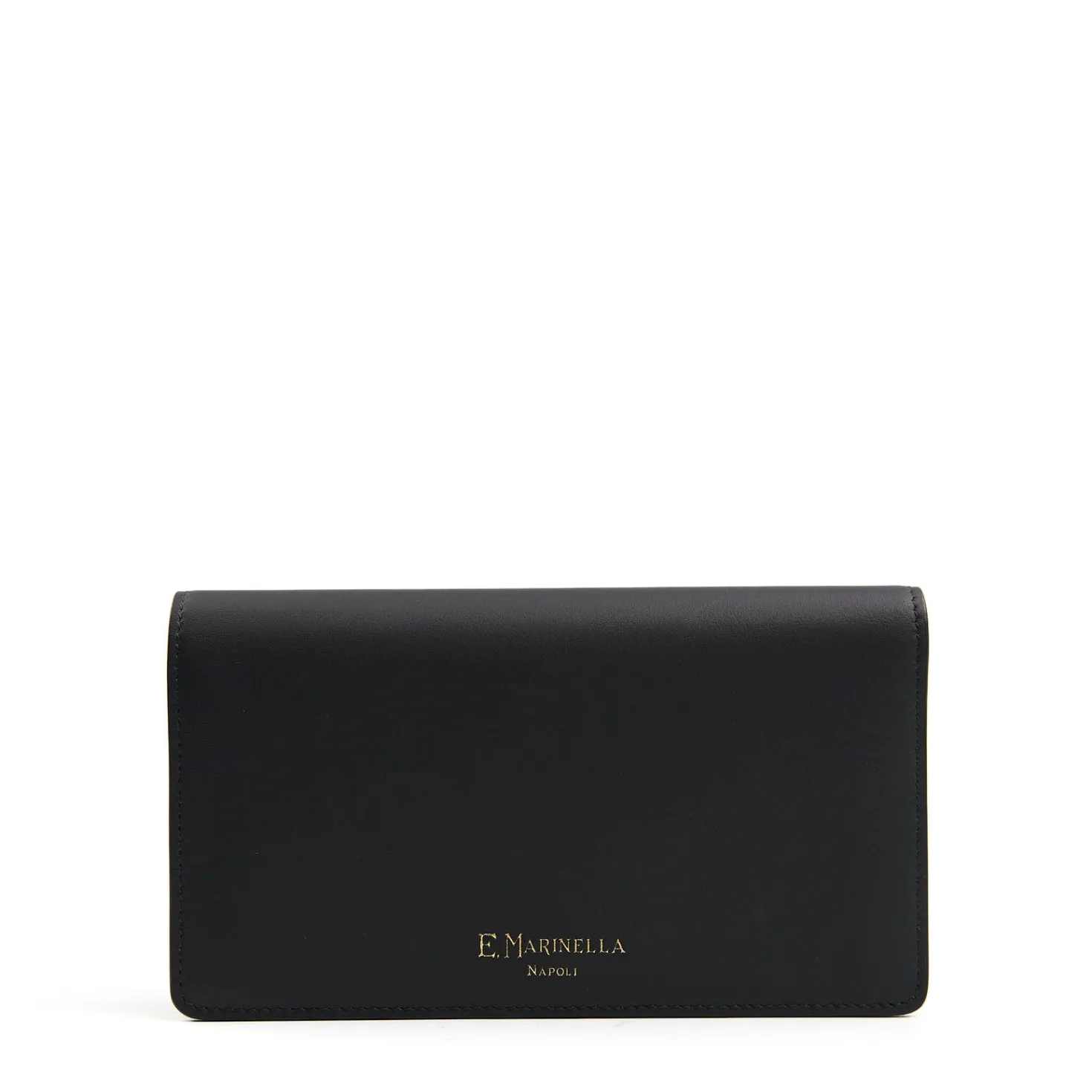 PORTAFOGLIO GRANDE NERO In pelle liscia