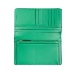 PORTAFOGLIO GRANDE VERDE In pelle liscia