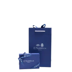 PORTAFOGLIO ORIZZONTALE BLU SCURO In pelle liscia