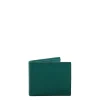PORTAFOGLIO ORIZZONTALE VERDE SCURO In pelle martellata