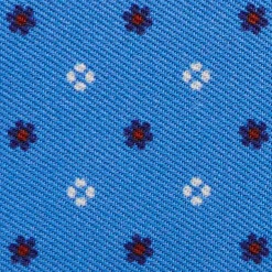 PORTAFOGLIO PICCOLO AZZURRO In seta e pelle