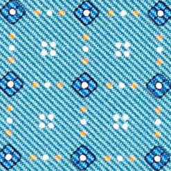 PORTAFOGLIO PICCOLO BLU MEDIO In seta e pelle