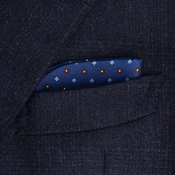 PORTAOCCHIALI BLUETTE In seta stampata a mano
