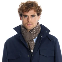 SCALDACOLLO BEIGE MICROFANTASIA In cashmere
