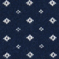 SCALDACOLLO BLU SCURO MICROFANTASIA In cashmere