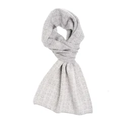 SCALDACOLLO GRIGIO SCURO MICROFANTASIA In cashmere
