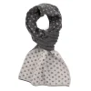 SCALDACOLLO GRIGIO SCURO MICROFANTASIA In cashmere