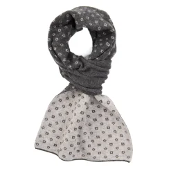SCALDACOLLO GRIGIO SCURO MICROFANTASIA In cashmere