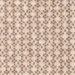 SCALDACOLLO MARRONE SCURO E BEIGE MICROFANTASIA In cashmere