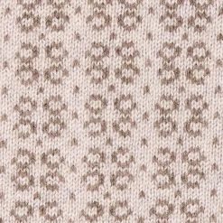 SCALDACOLLO MARRONE SCURO E BEIGE MICROFANTASIA In cashmere