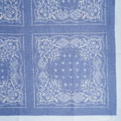 SCIALLE 135 AZZURRO In lana e seta