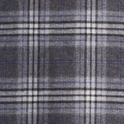 SCIARPA BICOLOR GRIGIO SCURO IN SETA E CASHMERE Check