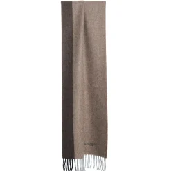 SCIARPA BICOLOR MARRONE IN LANA E CASHMERE Tinta unita