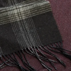 SCIARPA BICOLOR VERDE IN SETA E CASHMERE Check
