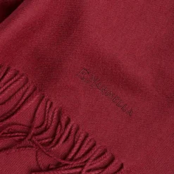 SCIARPA TINTA UNITA BORDEAUX In lana