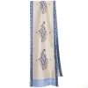 SCIARPA TUBOLARE BEIGE IN SETA TWILL Paisley pattern