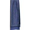SCIARPA TUBOLARE BLU IN SETA TWILL Classic daisy