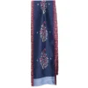 SCIARPA TUBOLARE BLU SCURO IN SETA TWILL Paisley pattern