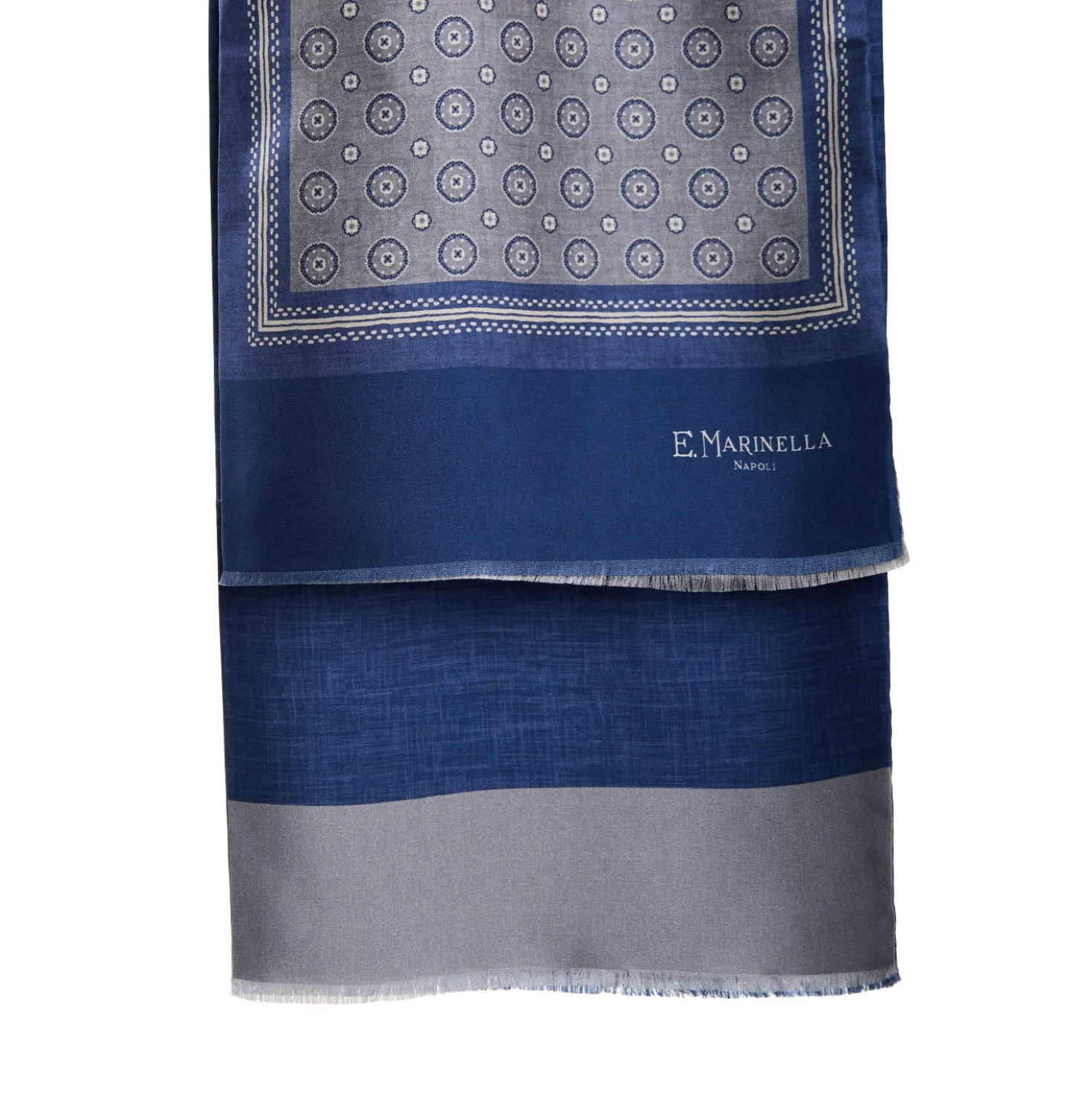 SCIARPA TUBOLARE GRIGIO CHIARO IN SETA TWILL Classic daisy