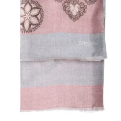SCIARPA TUBOLARE ROSA IN SETA TWILL Busy pattern