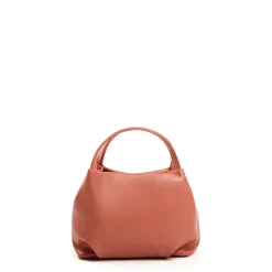 SOFT MINI BAG ARANCIONE SCURO In pelle liscia
