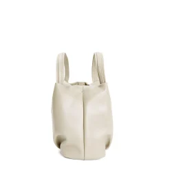 SOFT MINI BAG BEIGE POLVERE In pelle liscia