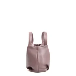 SOFT MINI BAG ROSA In pelle liscia