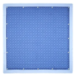 STOLA AZZURRO POLVERE 115 IN LANA, SETA E CASHMERE Fiori d’archivio