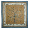 STOLA BEIGE 140 IN LANA E CASHMERE Albero della vita