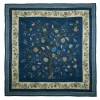 STOLA BLU 140 IN LANA E CASHMERE Albero della vita