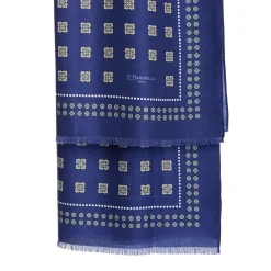 STOLA BLUE IN LANA Decorazioni floreali