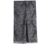 STOLA GRIGIA IN LANA Fantasia paisley