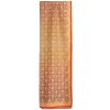 STOLA IN VOILE DI COTONE E SETA ARANCIONE Fiore monogram 100