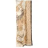 STOLA MARRONE IN CASHMERE Collezione elefanti