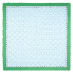 STOLA VERDE 115 IN LANA, SETA E CASHMERE Fiori d’archivio