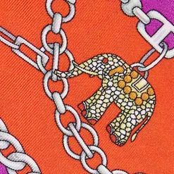 TWILLY IN SETA ARANCIONE Lucky elephant