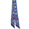 TWILLY IN SETA BLU Elefanti portafortuna