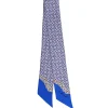 TWILLY IN SETA BLUETTE Microfantasia fiore