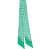 TWILLY IN SETA VERDE Microfantasia fiore