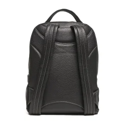 ZAINO NERO IN PELLE Con schienale rinforzato