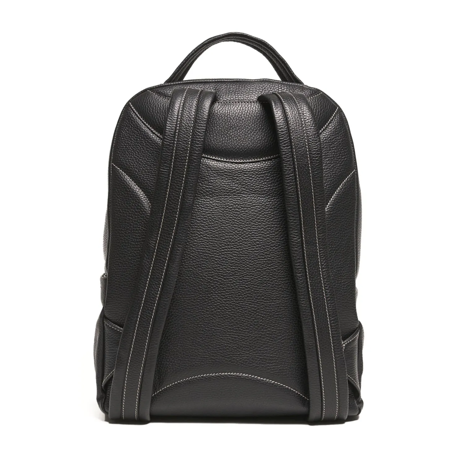 ZAINO NERO IN PELLE Con schienale rinforzato